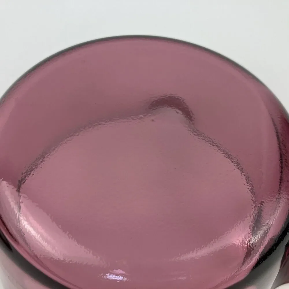 Pyrex Corning Ware Visions Cranberry Purple Cookware Glass Saucepan /w Lid VTG